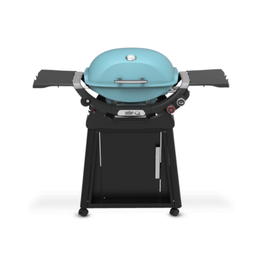 Weber Grills Q 2800N Freestanding Propane Gas Grill   Sky Blue