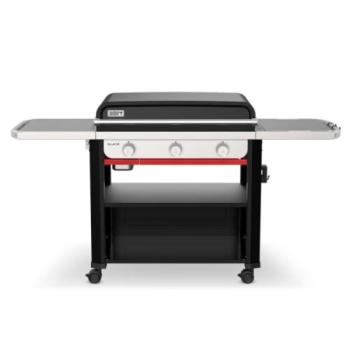 Weber Grills Slate 30 Inch Freestanding 3 Burner Propane Gas Rust Resistant Flat Top Griddle Black 1500014350