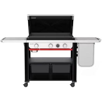 Weber Grills Slate 30 Inch Freestanding 3 Burner Propane Gas Rust Resistant Flat Top Griddle with Digital Thermometer Black 1500013 350