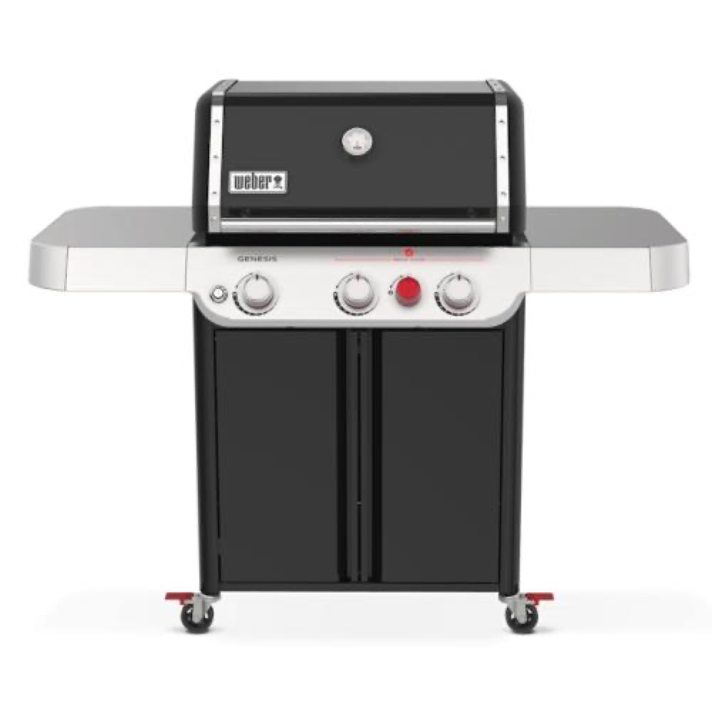 Weber Grills Genesis E 325 Freestanding Propane Gas Grill with Sear Burner   Black