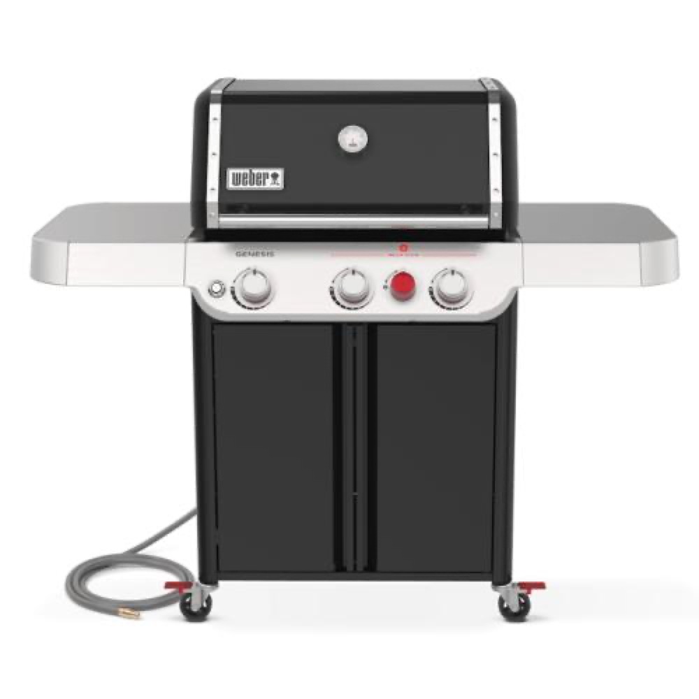 Weber Grills Genesis E 325 Freestanding Natural Gas Grill with Sear Burner   Black