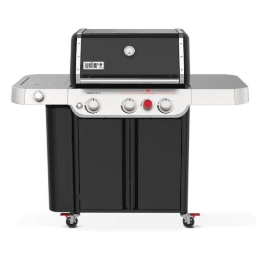 Weber Grills Genesis E 335 Freestanding Propane Gas Grill with Sear Burner and Side Burner   Black