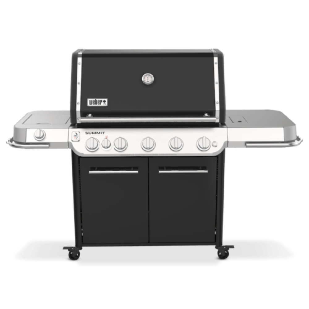 Weber Grills Summit FS38 E Freestanding Propane Gas Grill with Rotisserie Sear Burner and Side Burner   Black