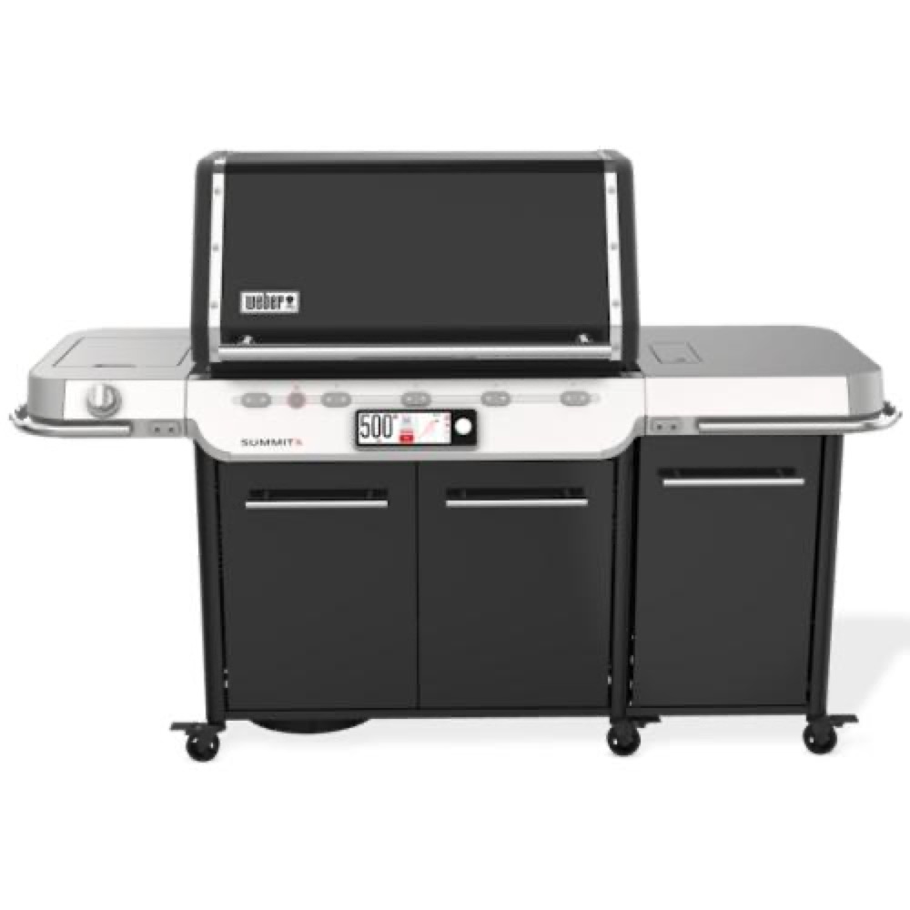 Weber Grills Summit Smart FS38X E Wi Fi Connected Freestanding Propane Gas Grill with Rotisserie Sear Burner and Side Burner   Black