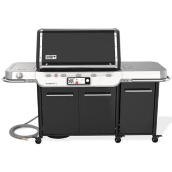 Weber Grills Summit Smart FS38X E Wi Fi Connected Freestanding Natural Gas Grill with Rotisserie Sear Burner and Side Burner Black 1500050350