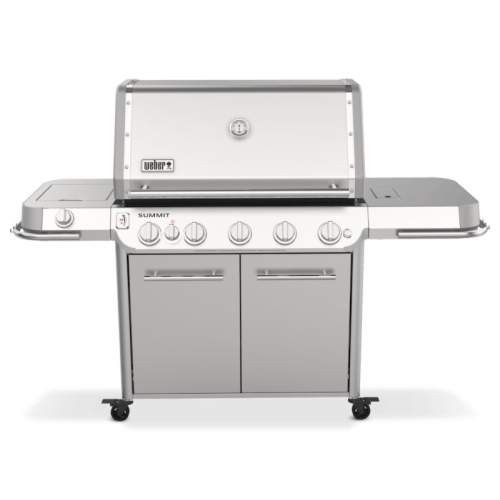 Weber Grills Summit FS38 S Freestanding Propane Gas Grill with Rotisserie Sear Burner and Side Burner   Stainless Steel