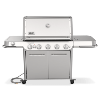 Weber Grills Summit FS38 S Freestanding Natural Gas Grill with Rotisserie Sear Burner and Side Burner Stainless Steel 1500041350