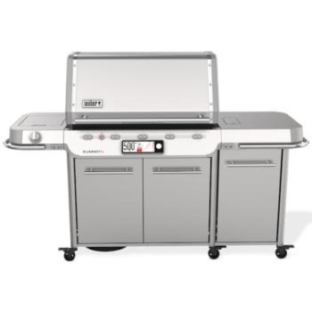 Weber Grills Summit Smart FS38X S Wi Fi Connected Freestanding Propane Gas Grill with Rotisserie Sear Burner and Side Burner Stainless Steel 1500052350