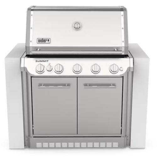 Weber Grills Summit SB38 S 36 Inch Built In Natural Gas Grill with Rotisserie and Sear Burner   Stainless Steel