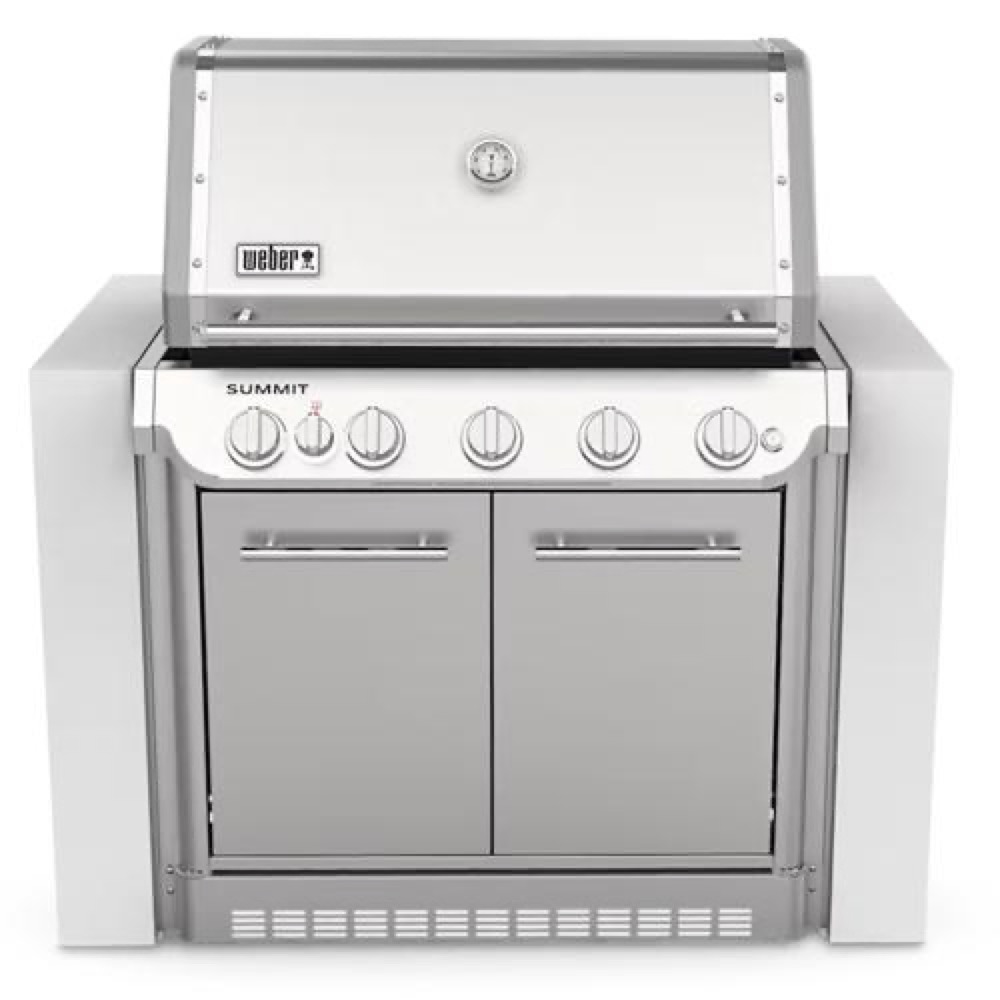 Weber Grills Summit SB38 S 36 Inch Built In Natural Gas Grill with Rotisserie and Sear Burner   Stainless Steel