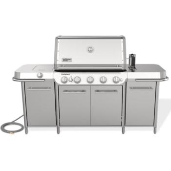Weber Grills Summit GC38 S Grill Center Natural Gas Grill with Rotisserie Sear Burner and Side Burner Stainless Steel 1500092350