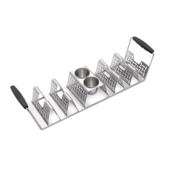 Weber Grills Stainless Steel Griddle Taco Rack 3400073350