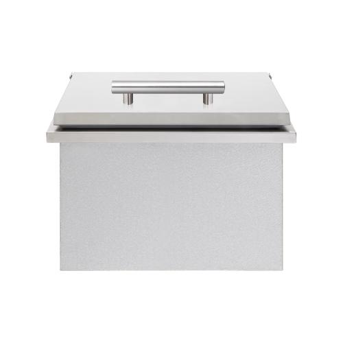Summerset Grills 17 Inch Stainless Steel Drop In Ice Bin Cooler with Removable Lid   20 Lb