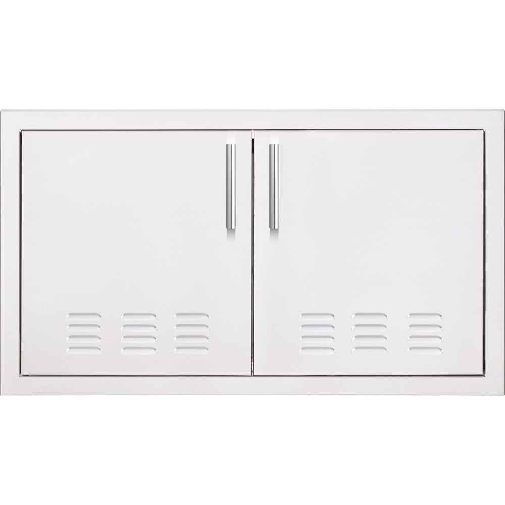 Summerset Grills 33 Inch Stainless Steel Flush Mount Vented Double Access Door