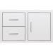 Summerset Grills 36 Inch Stainless Steel Right Hinged Access Door  and  Double Drawer Combo