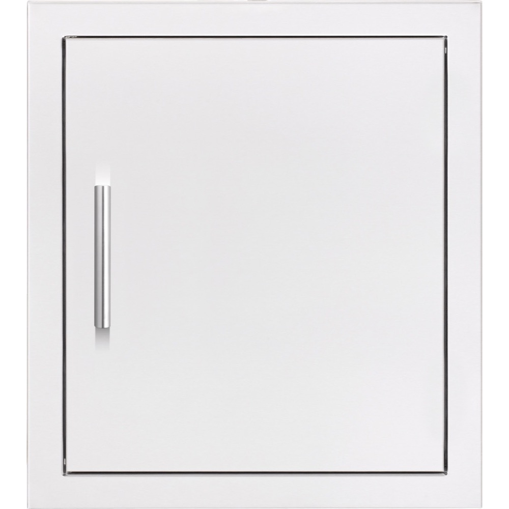 Summerset Grills 16 Inch Stainless Steel Reversible Hinged Flush Mount Vertical Single Access Door