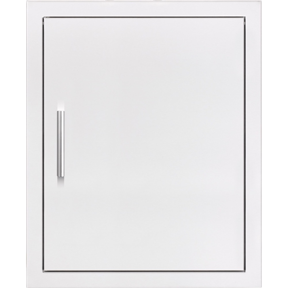 Summerset Grills 18 Inch Stainless Steel Reversible Hinged Flush Mount Vertical Single Access Door