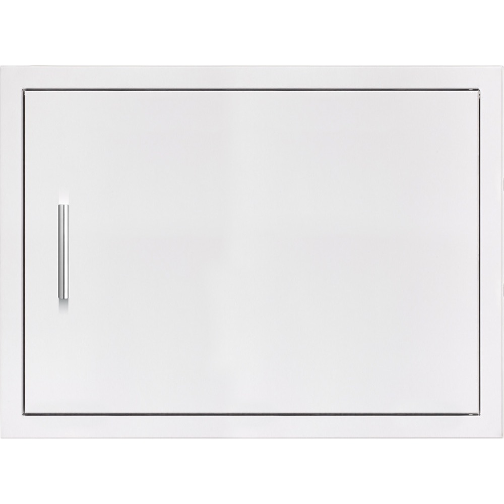 Summerset Grills 27 Inch Stainless Steel Reversible Hinged Flush Mount Horizontal Single Access Door