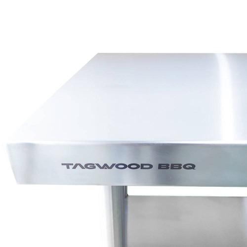 Tagwood BBQ 35 Inch Freestanding Stainless Steel Prep Work Table