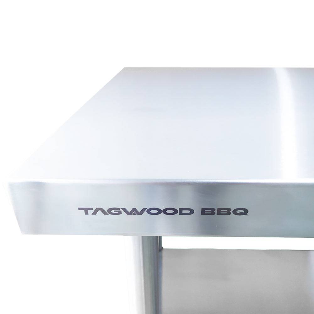 Tagwood BBQ 35 Inch Freestanding Stainless Steel Prep Work Table