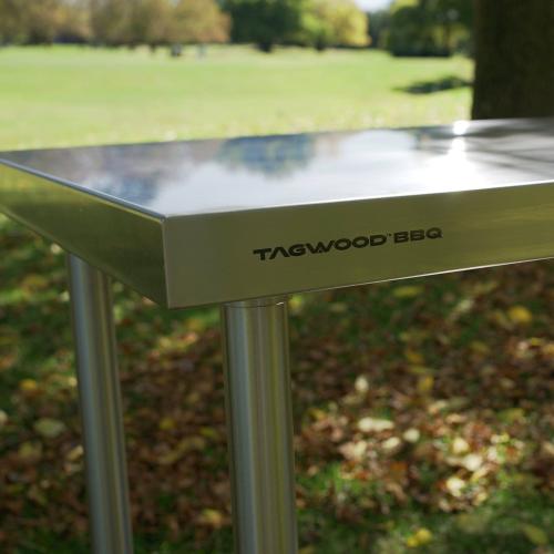 Tagwood BBQ 35 Inch Freestanding Stainless Steel Prep Work Table