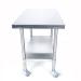 Tagwood BBQ 35 Inch Freestanding Stainless Steel Prep Work Table