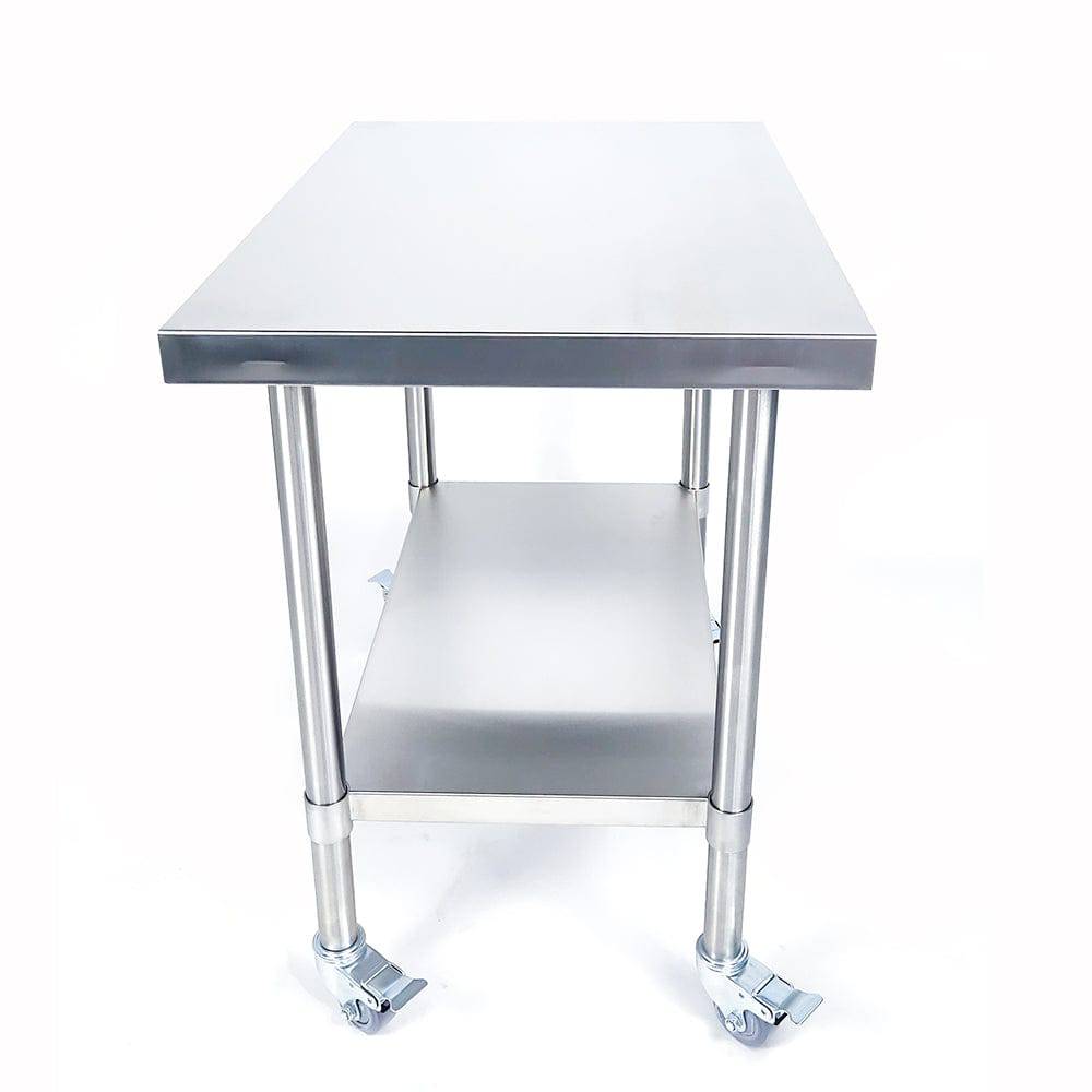 Tagwood BBQ 35 Inch Freestanding Stainless Steel Prep Work Table