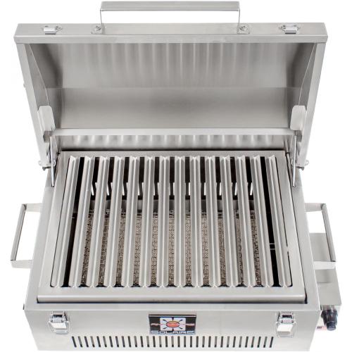 Solaire Anywhere Marine Grade Portable Infrared Propane Gas Grill with Warming Rack
