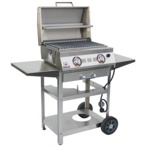 Solaire AllAbout Freestanding 2 Burner Infrared Propane Gas Grill