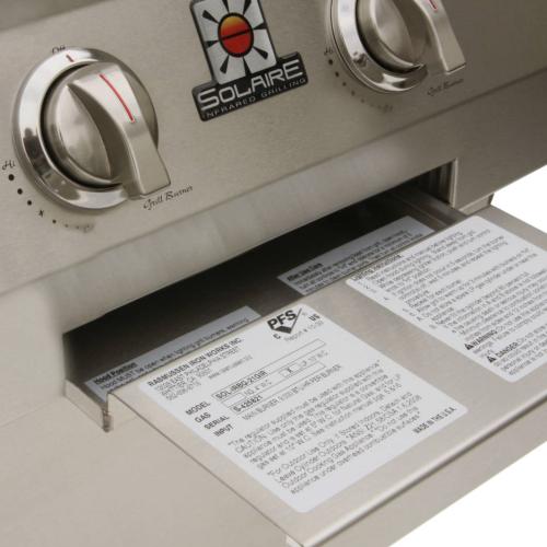 Solaire 21 Inch Basic Freestanding All Convection Natural Gas Grill