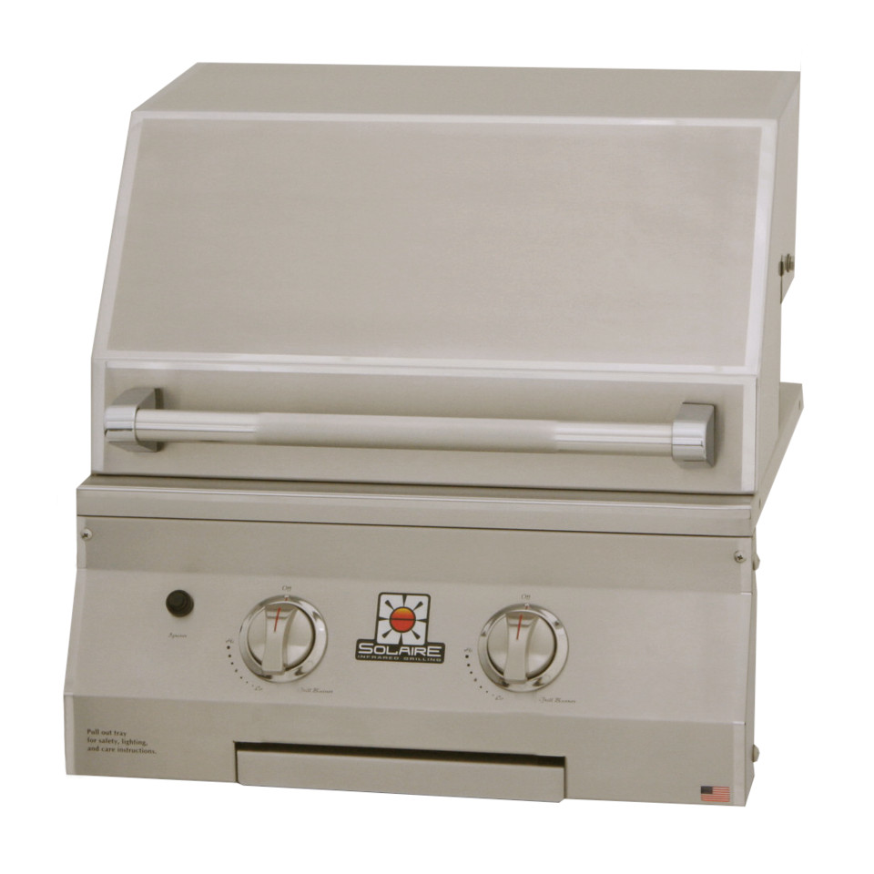 Solaire 21 Inch Deluxe Built In InfraVection Propane Gas Grill