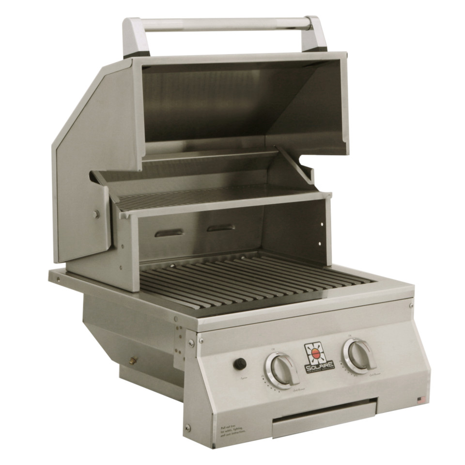 Solaire 21 Inch Deluxe Built In InfraVection Natural Gas Grill