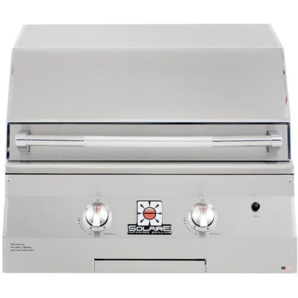 Solaire 27 Inch Basic Built In All Infrared Propane Gas Grill