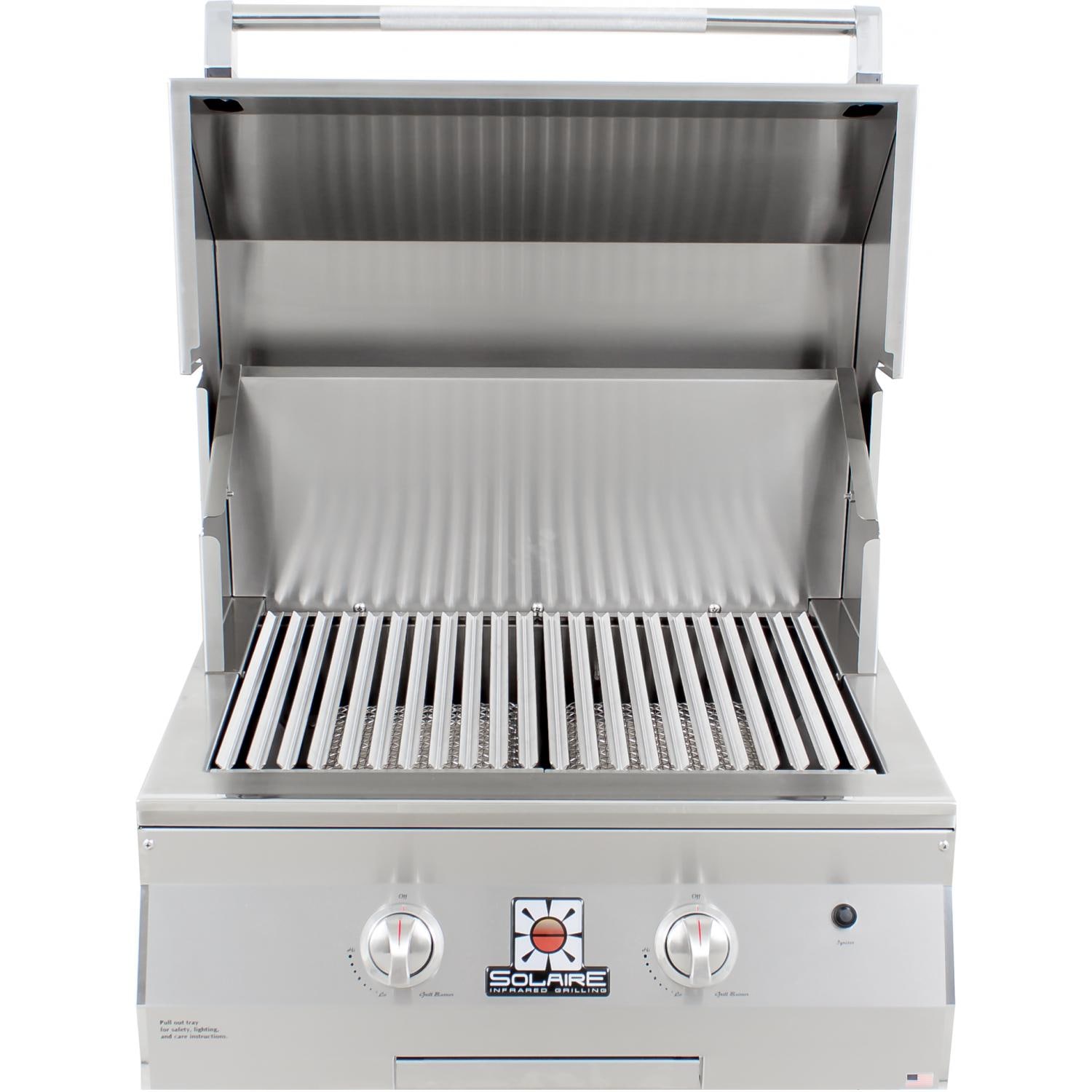 Solaire 27 Inch Basic Built In InfraVection Natural Gas Grill With One Infrared Burner