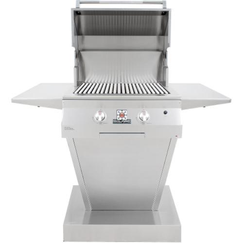 Solaire 27 Inch Basic Freestanding InfraVection Natural Gas Grill With One Infrared Burner