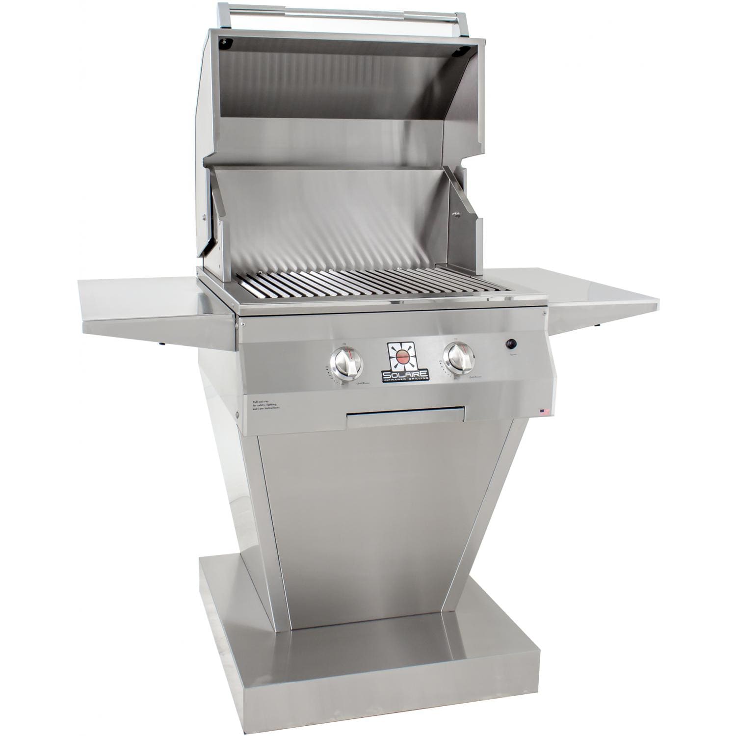 Solaire 27 Inch Deluxe Freestanding All Convection Propane Gas Grill
