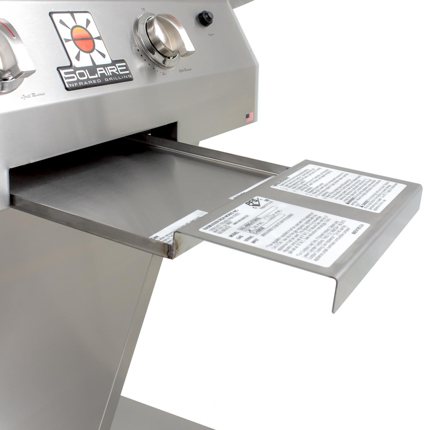 Solaire 27 Inch Deluxe All Convection Natural Gas Grill with Rotisserie On Standard Cart