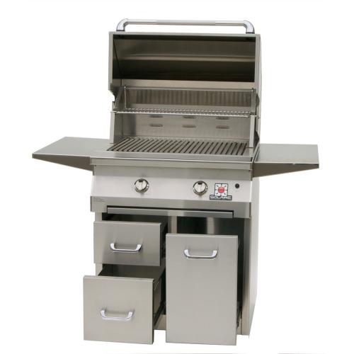 Solaire 30 Inch Freestanding All Convection Propane Gas Grill on Premium Cart