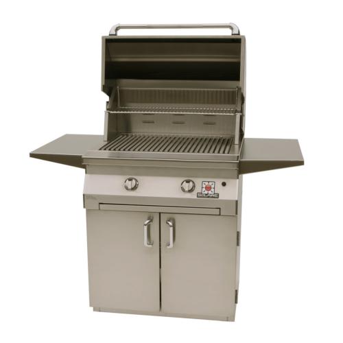 Solaire 30 Inch Freestanding All Infrared Propane Gas Grill on Standard Cart