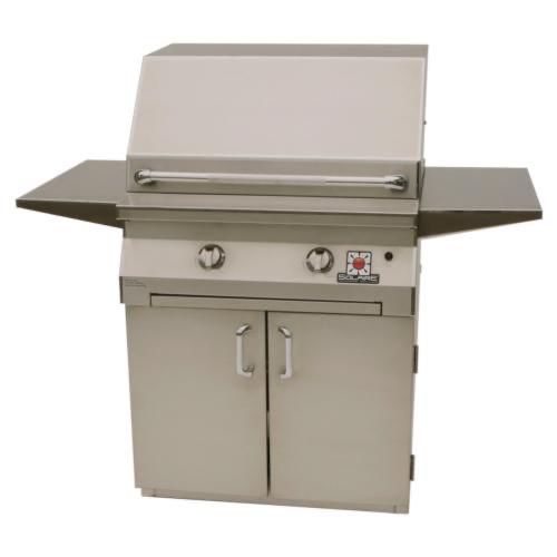 Solaire 30 Inch Freestanding InfraVection Natural Gas Grill on Standard Cart With One Infrared Burner