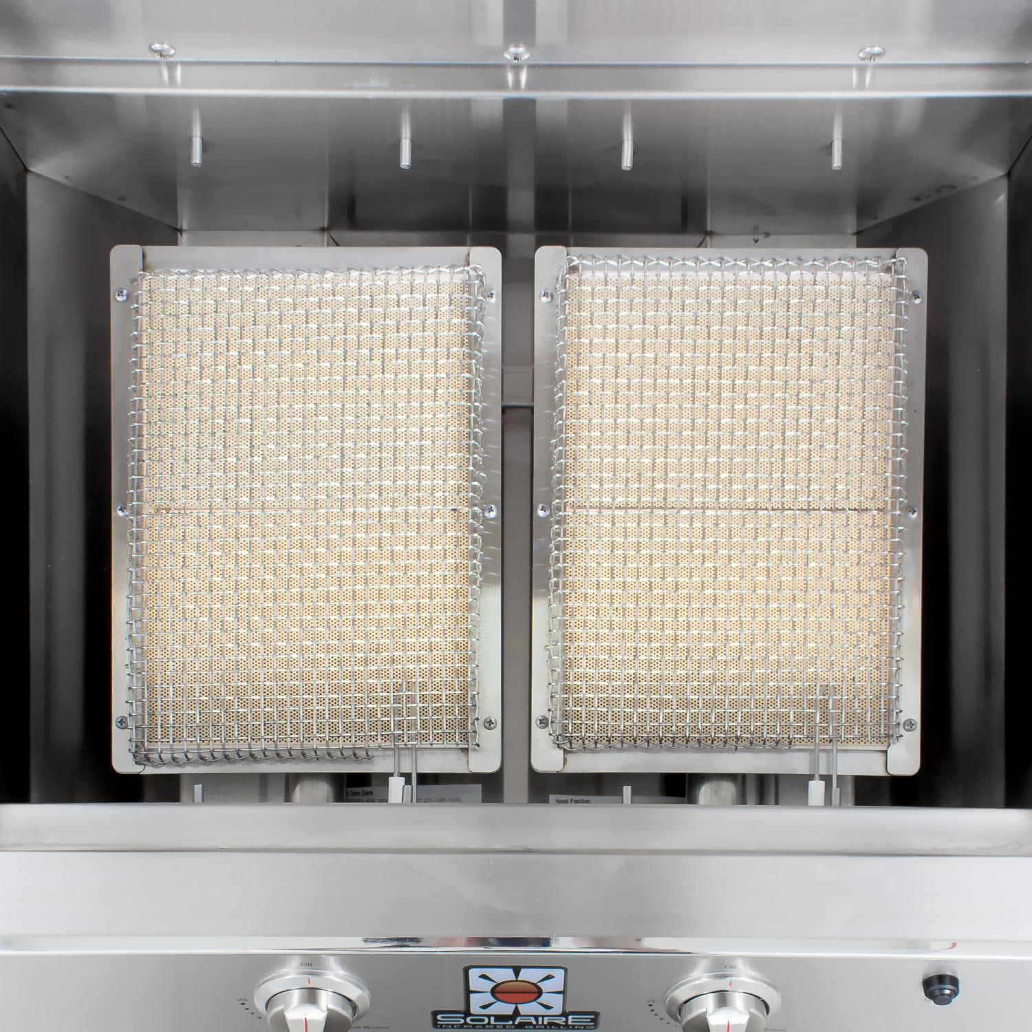 Solaire 30 Inch Freestanding All Infrared Natural Gas Grill with Rotisserie on Standard Cart