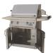 Solaire 30 Inch Freestanding All Convection Natural Gas Grill with Rotisserie on Standard Cart