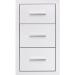 Summerset Grills 17 Inch Stainless Steel Flush Mount Triple Access Drawer