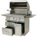 Solaire 36 Inch Freestanding InfraVection Propane Gas Grill on Premium Cart