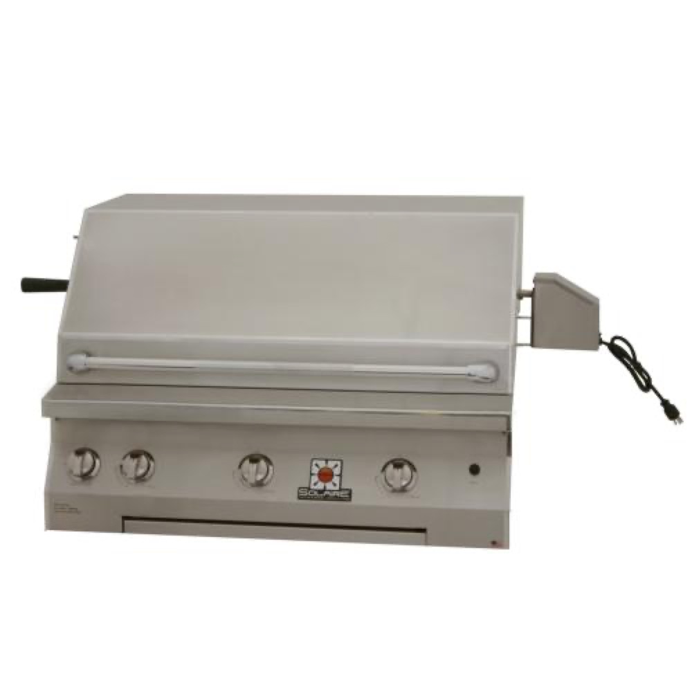 Solaire 36 Inch Built In InfraVection Natural Gas Grill with Rotisserie