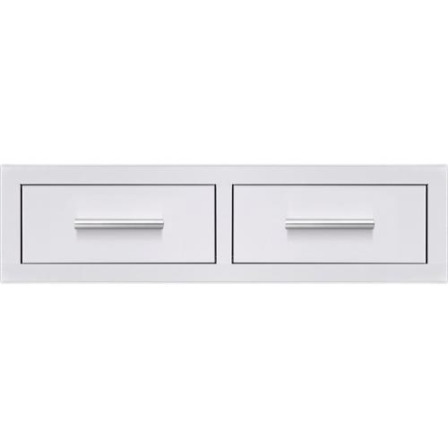 Summerset Grills 32 Inch Stainless Steel Flush Mount Horizontal Double Access Drawer
