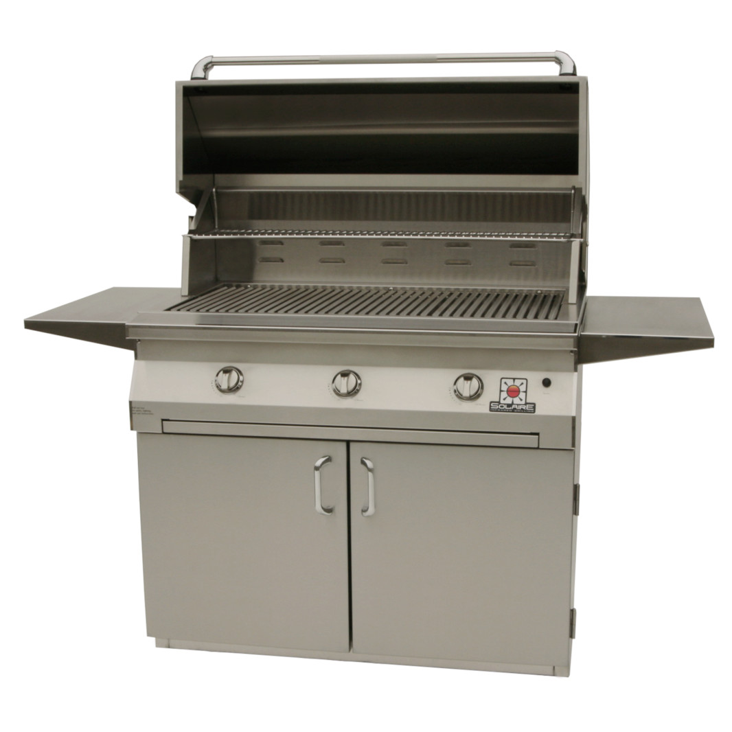 Solaire 42 Inch Freestanding All Convection Natural Gas Grill on Standard Cart