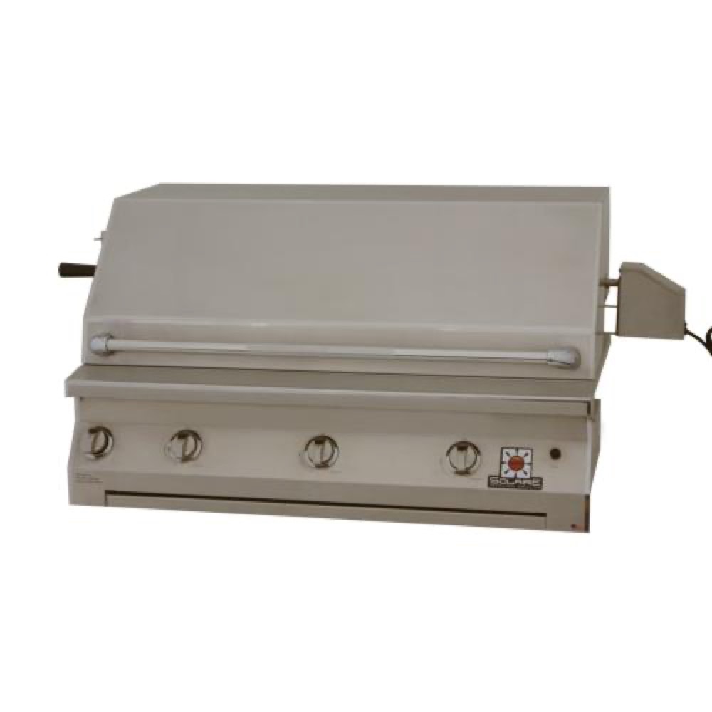 Solaire 42 Inch Built In InfraVection Propane Gas Grill With One Infrared Burner and Rotisserie