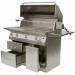 Solaire 42 Inch Freestanding All Infrared Propane Gas Grill with Rotisserie on Premium Cart
