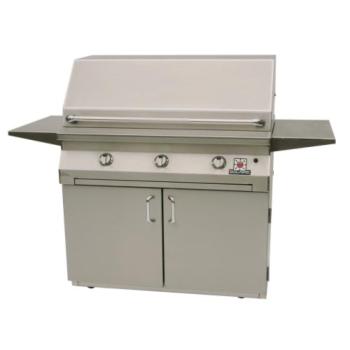 Solaire 42 Inch Freestanding InfraVection Natural Gas Grill With One Infrared Burner and Rotisserie on Standard Cart SOL AGBQ 42CVV NG350